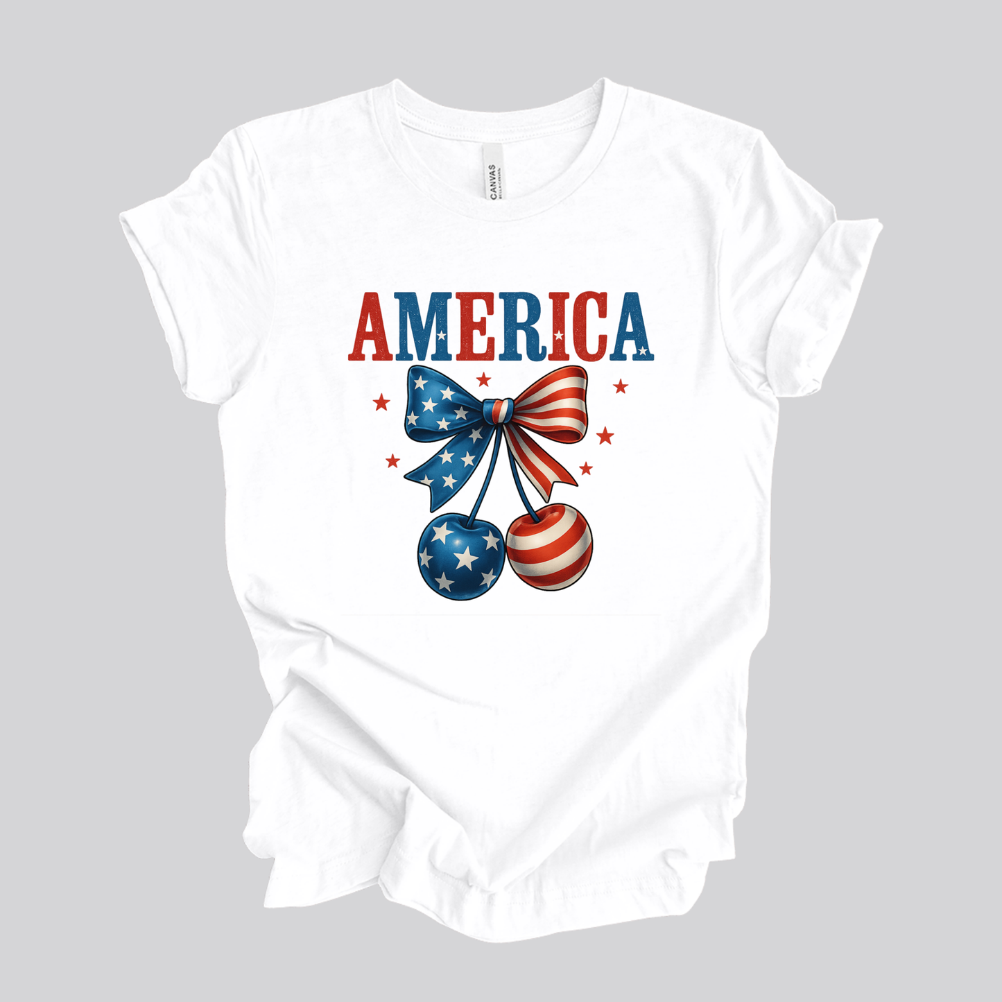 America | Bow | Cherries | Unisex T-Shirt