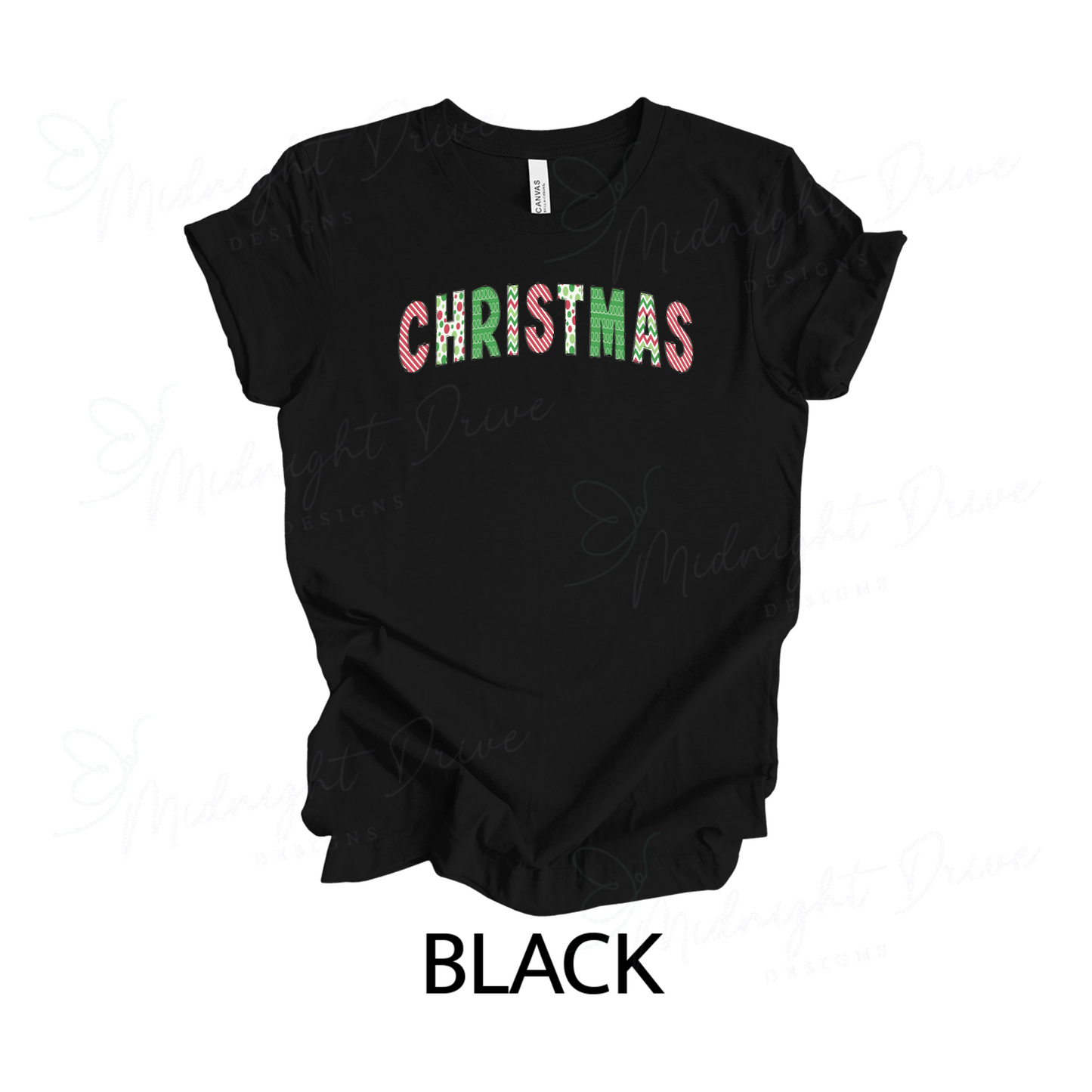 Christmas | Multi-Design Letters | Unisex T-Shirt