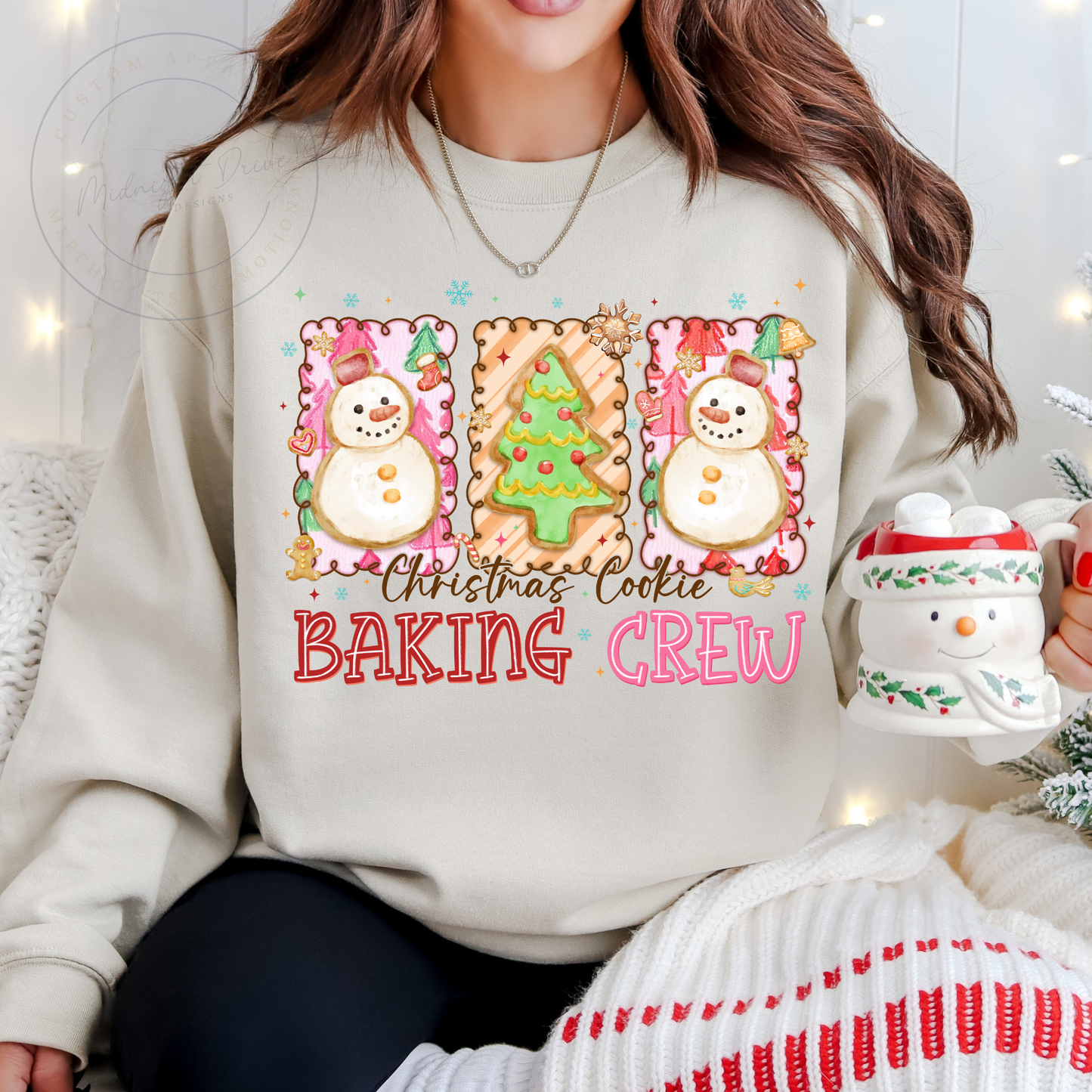 Christmas Cookie | Baking Crew | Unisex Sweatshirt | Multiple Color Options