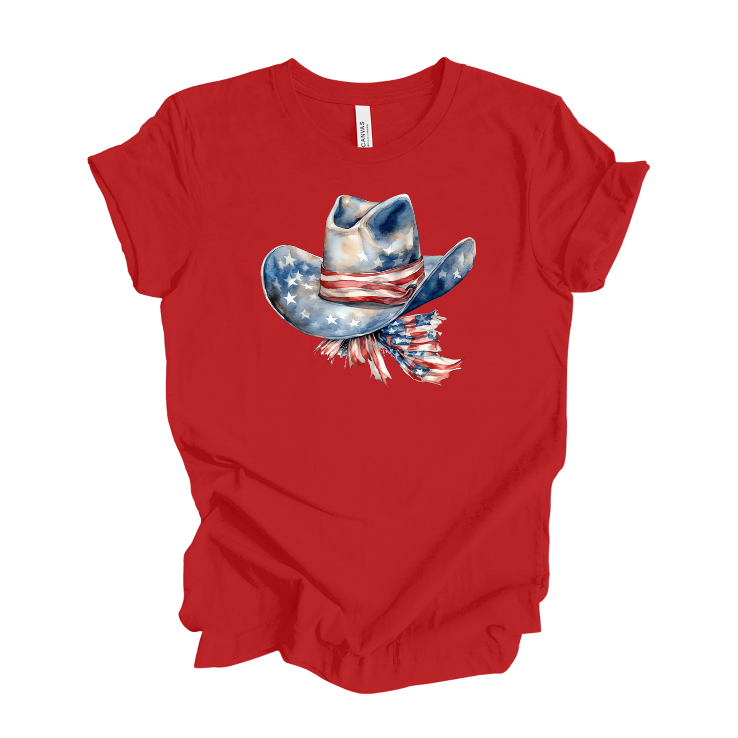 Red | White | Blue | Cowboy Hat | Unisex T-Shirt