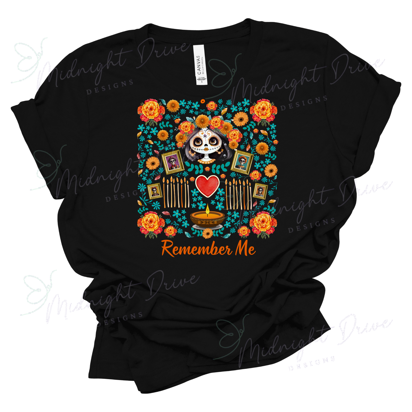 Halloween | Day of the Dead | Remember Me | Black | Unisex T-shirt