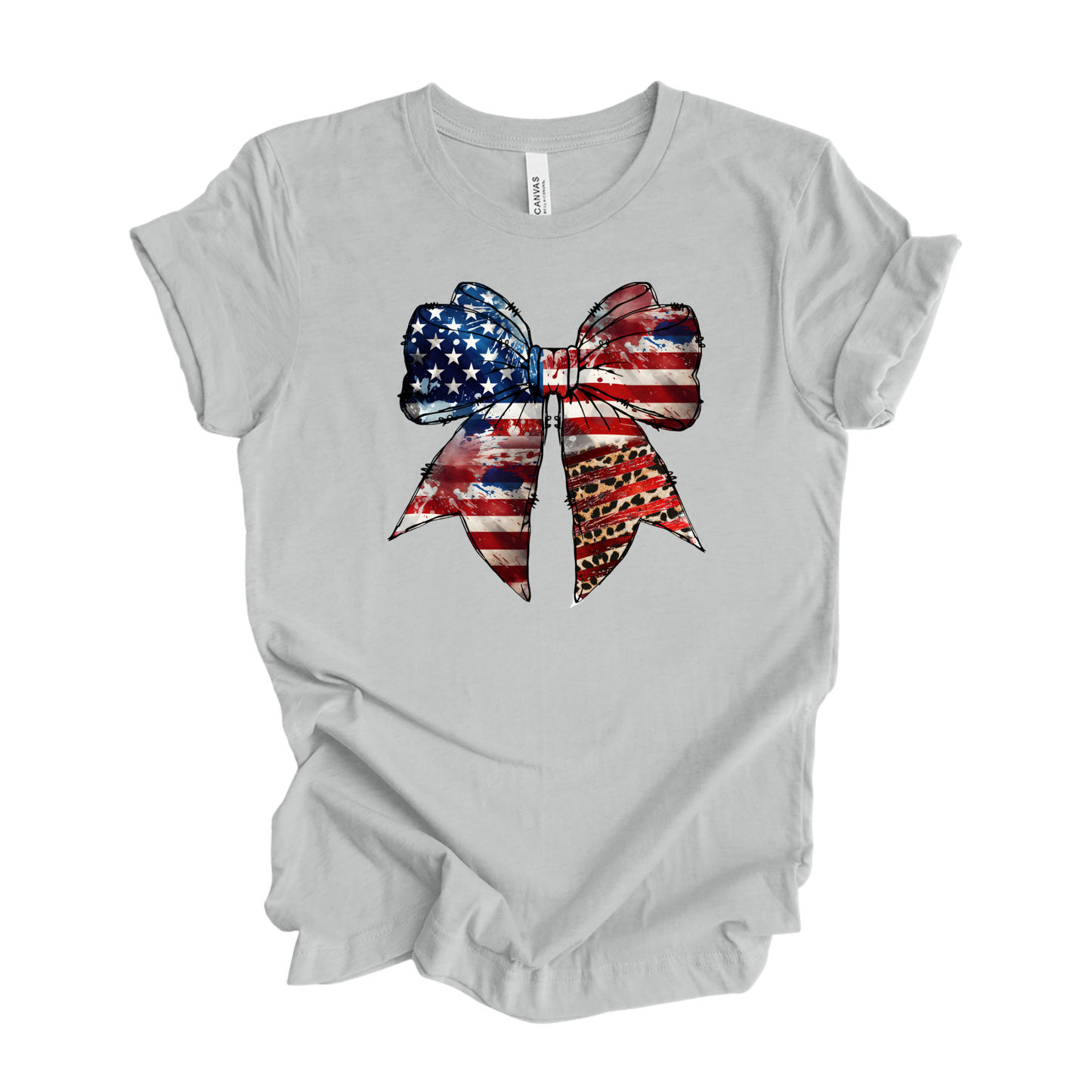 Flag | Bow | Red | White | Blue | Unisex T-Shirt