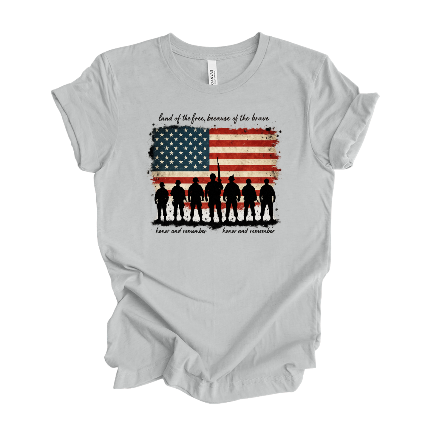 Flag | Military | Gray | Unisex T-Shirt