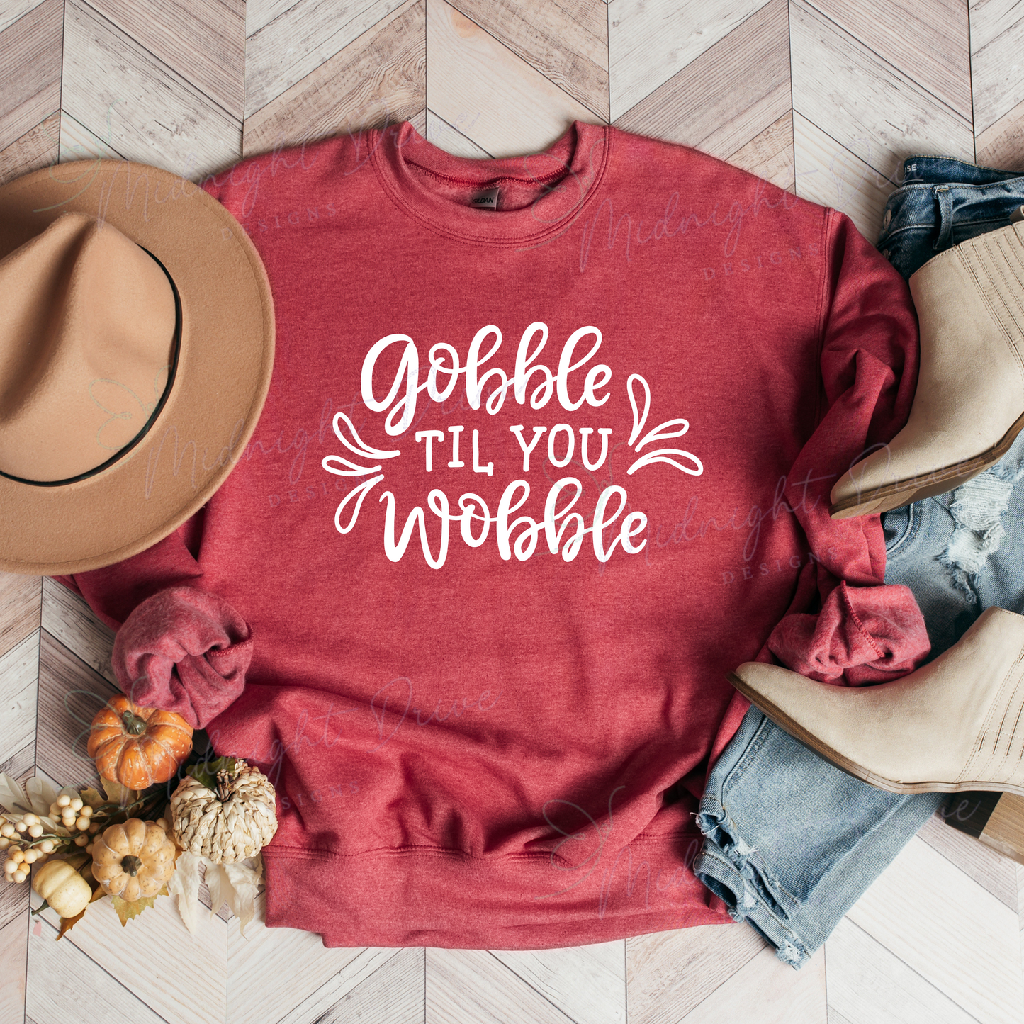 Gobble Til You Wobble | Unisex Sweatshirt