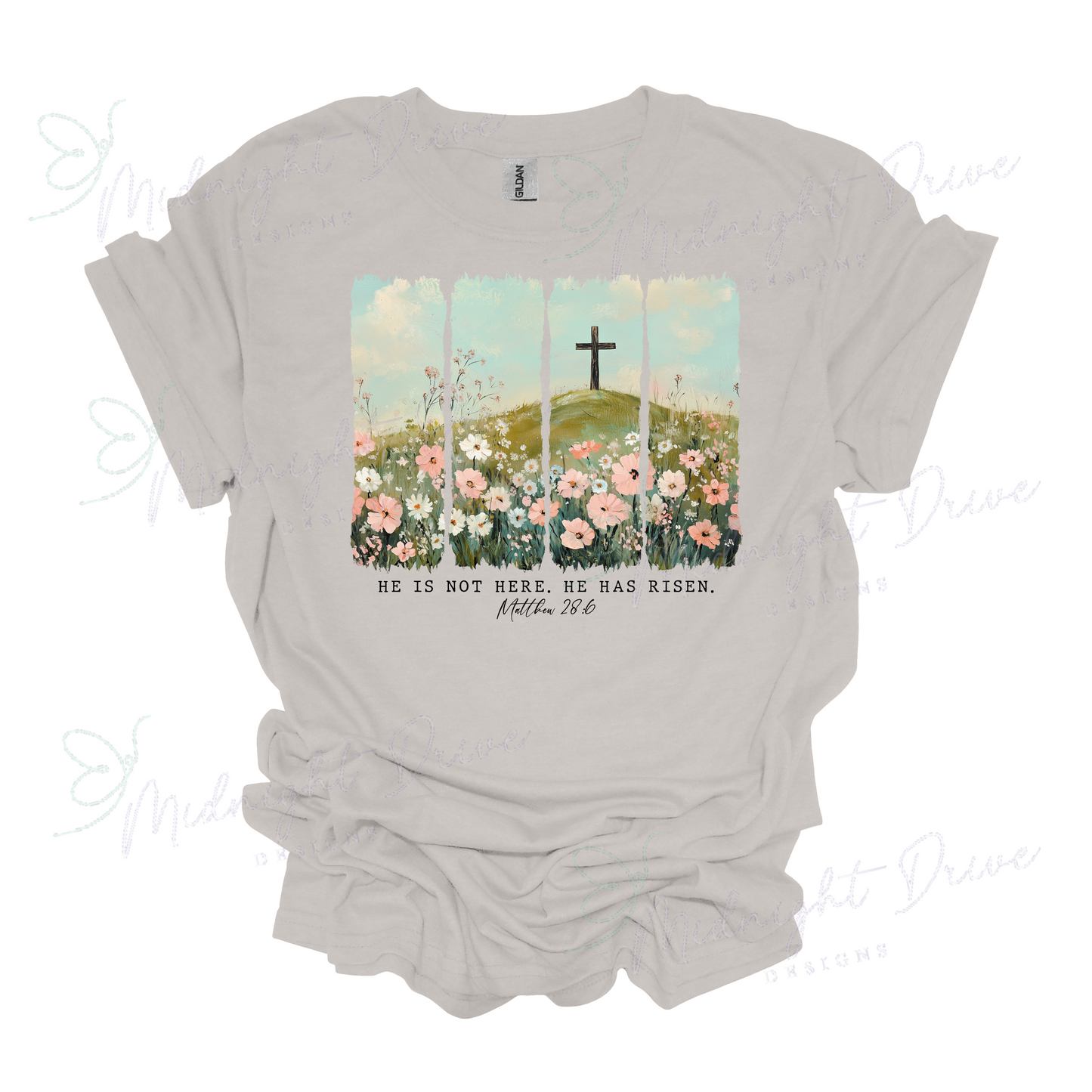 He Is Not Here | He Has Risen | Matthew 28:6 | Unisex T-Shirt