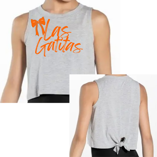 Las Gatitas | Bow | Crop Tank Top | Multiple Color Options