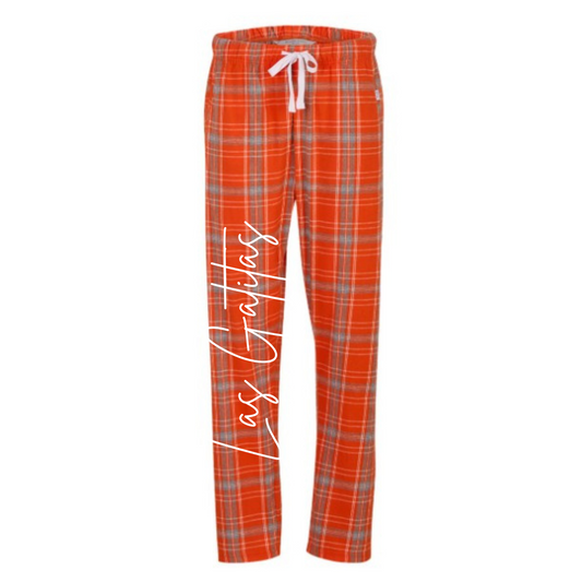 Las Gatitas | Women's | Flannel Pants | Orange
