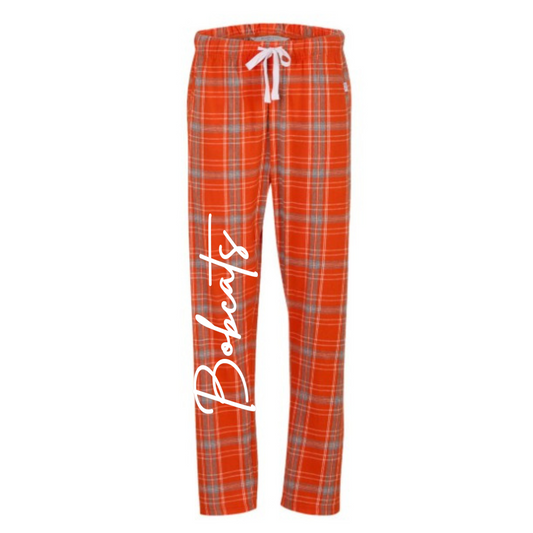 Bobcats | Women's | Flannel Pants | Orange