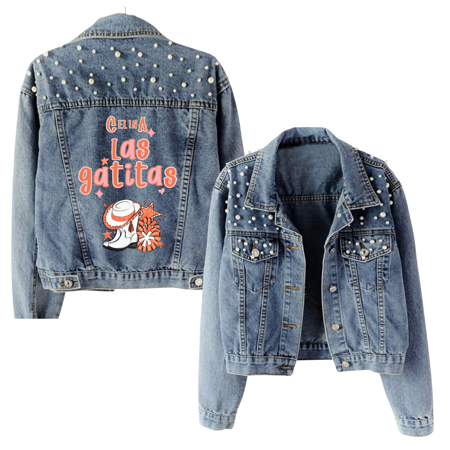 Las Gatitas | Pearl | Blue Jean Jacket | Adult
