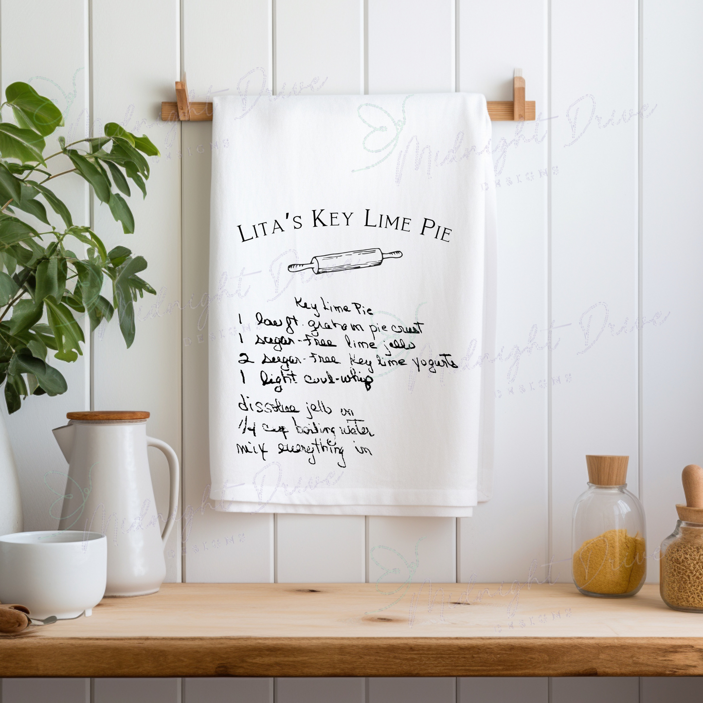 Custom | Handwritten | Family Recipe | Tea Towel