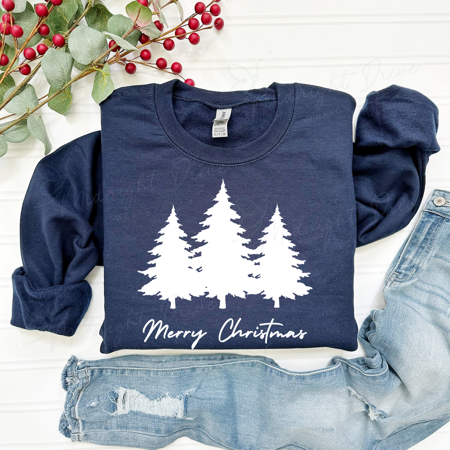 Merry Christmas | Three Tree | Unisex Sweatshirt