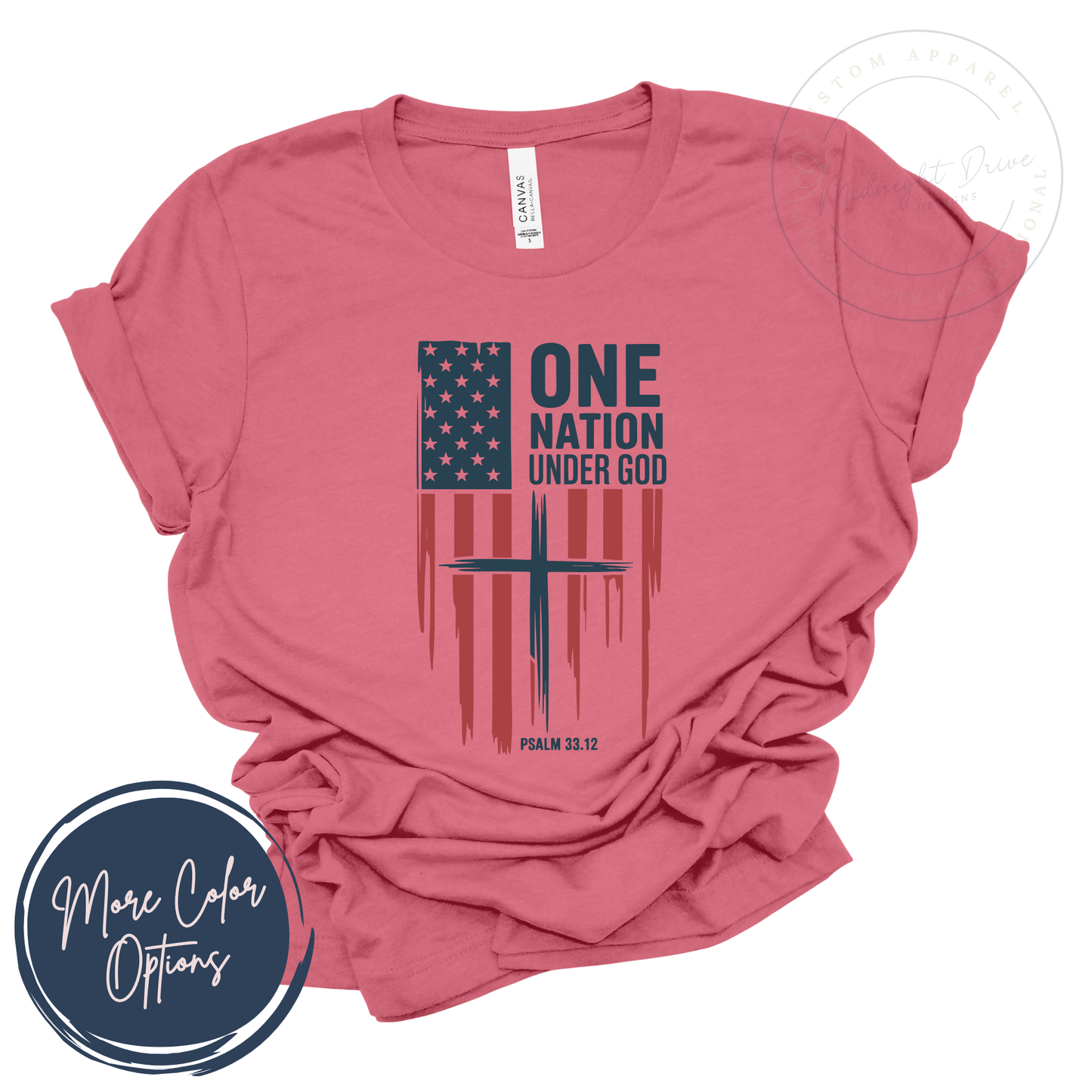 One Nation Under God | Psalm 33:12 | Unisex T-shirt