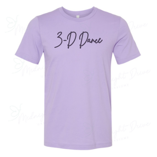 3-D Dance | Puff T-Shirt | Adult | Multiple Color Options