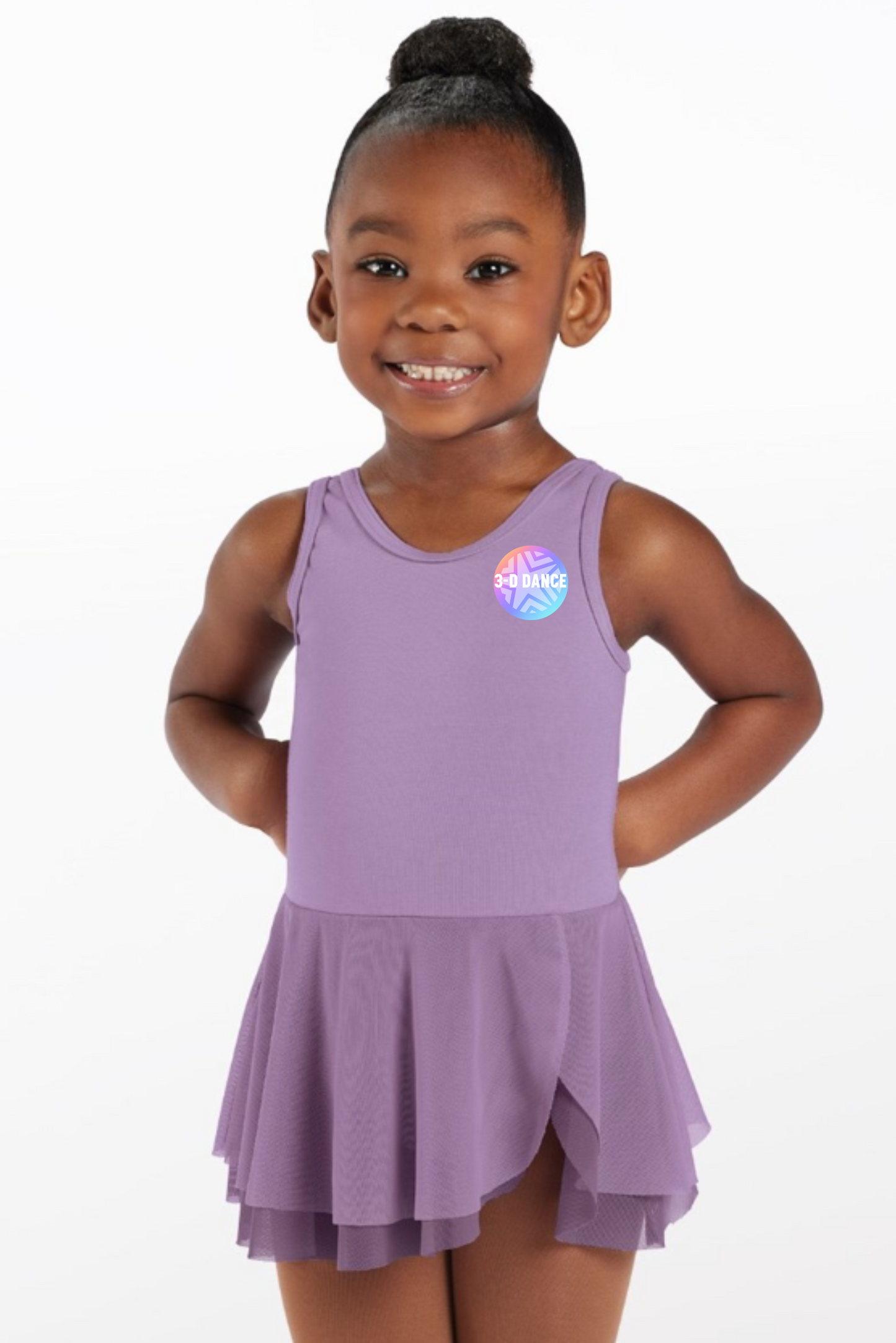 Kids Snap Tank Dress - Purple
