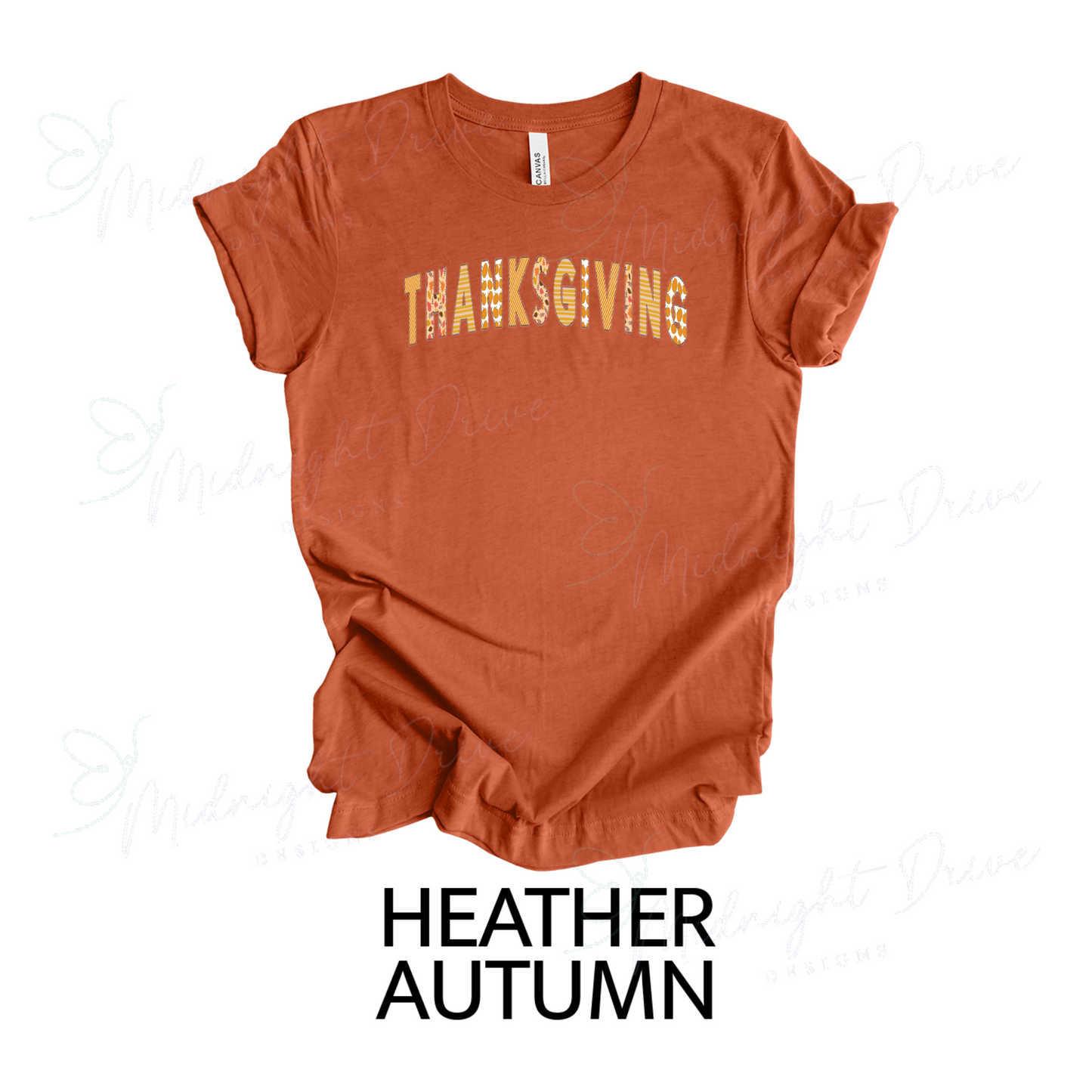 Thanksgiving | Multi-Design Letters | Unisex T-Shirt