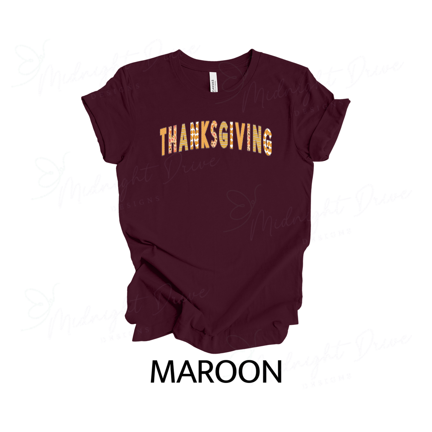 Thanksgiving | Multi-Design Letters | Unisex T-Shirt