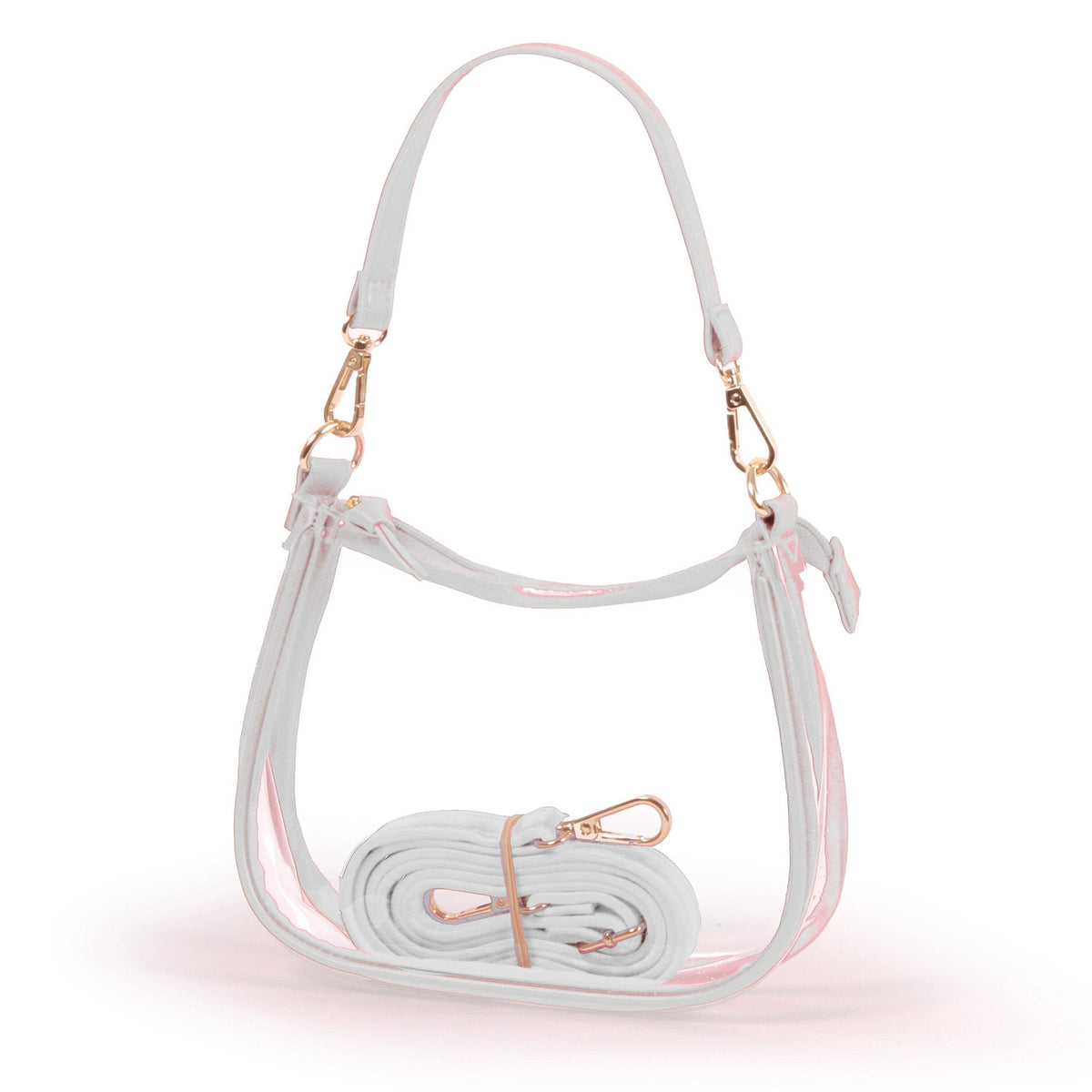 White | Clara Clear Purse | Stadium Bag