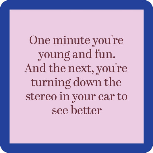 Turn Down Stereo | Coasters | Set of 4