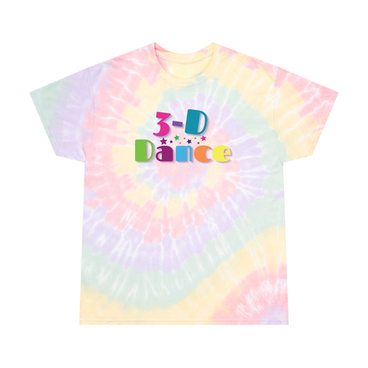 3-D Dance Multi-Color Adult Tie-Dye Tee, Spiral
