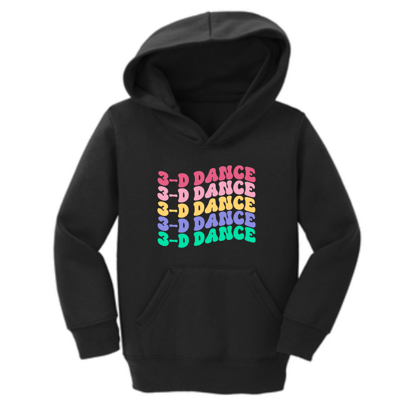 3-D Dance Wave Toddler Hoodie *Multiple Color Options*