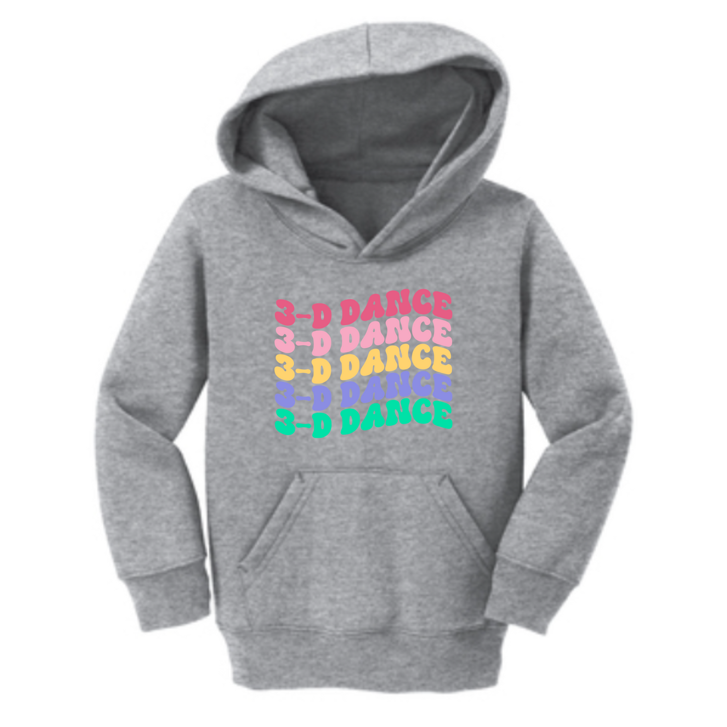 3-D Dance Wave Toddler Hoodie *Multiple Color Options*