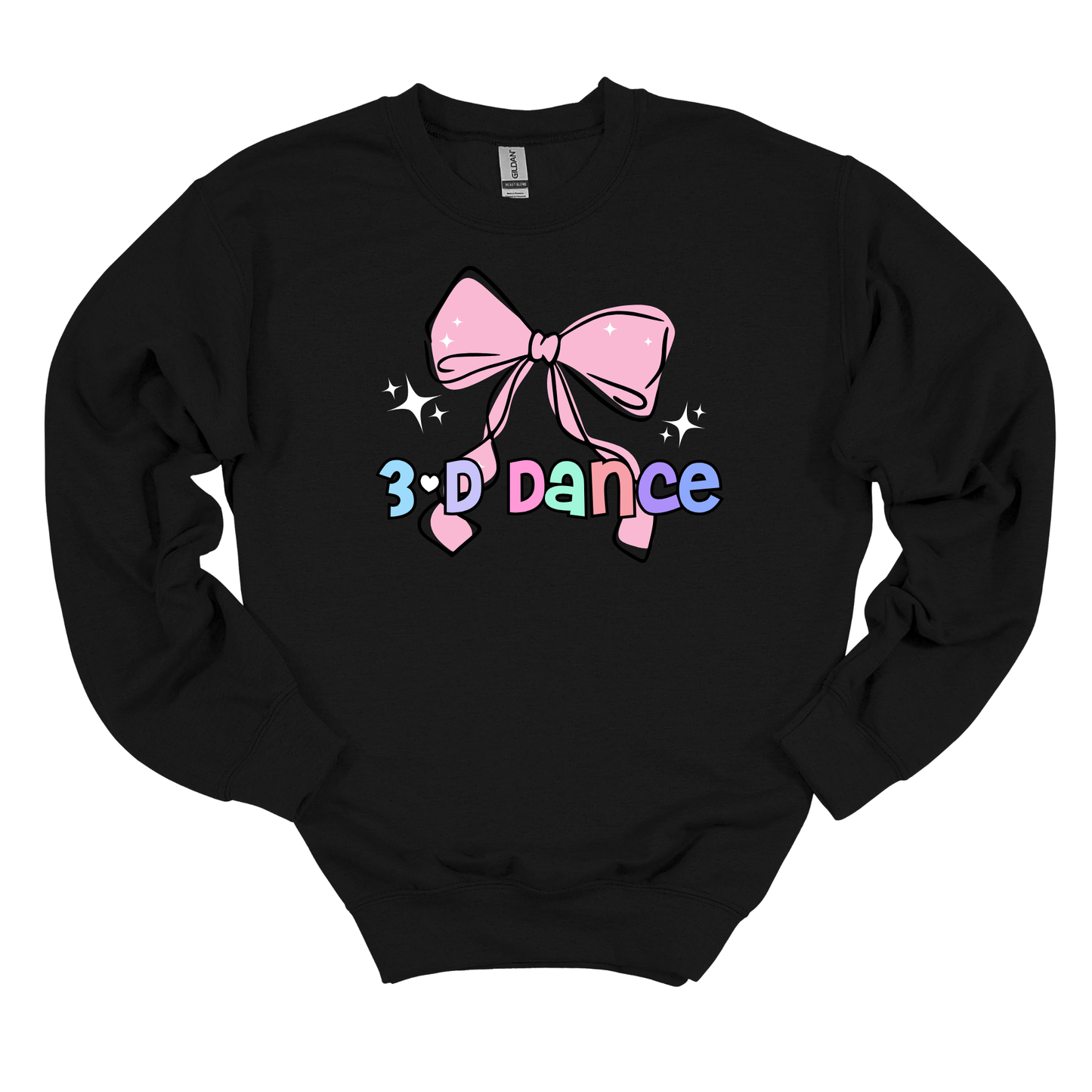 3-D Dance | Bow | Sweatshirt | Adult and Youth | Multiple Color Options