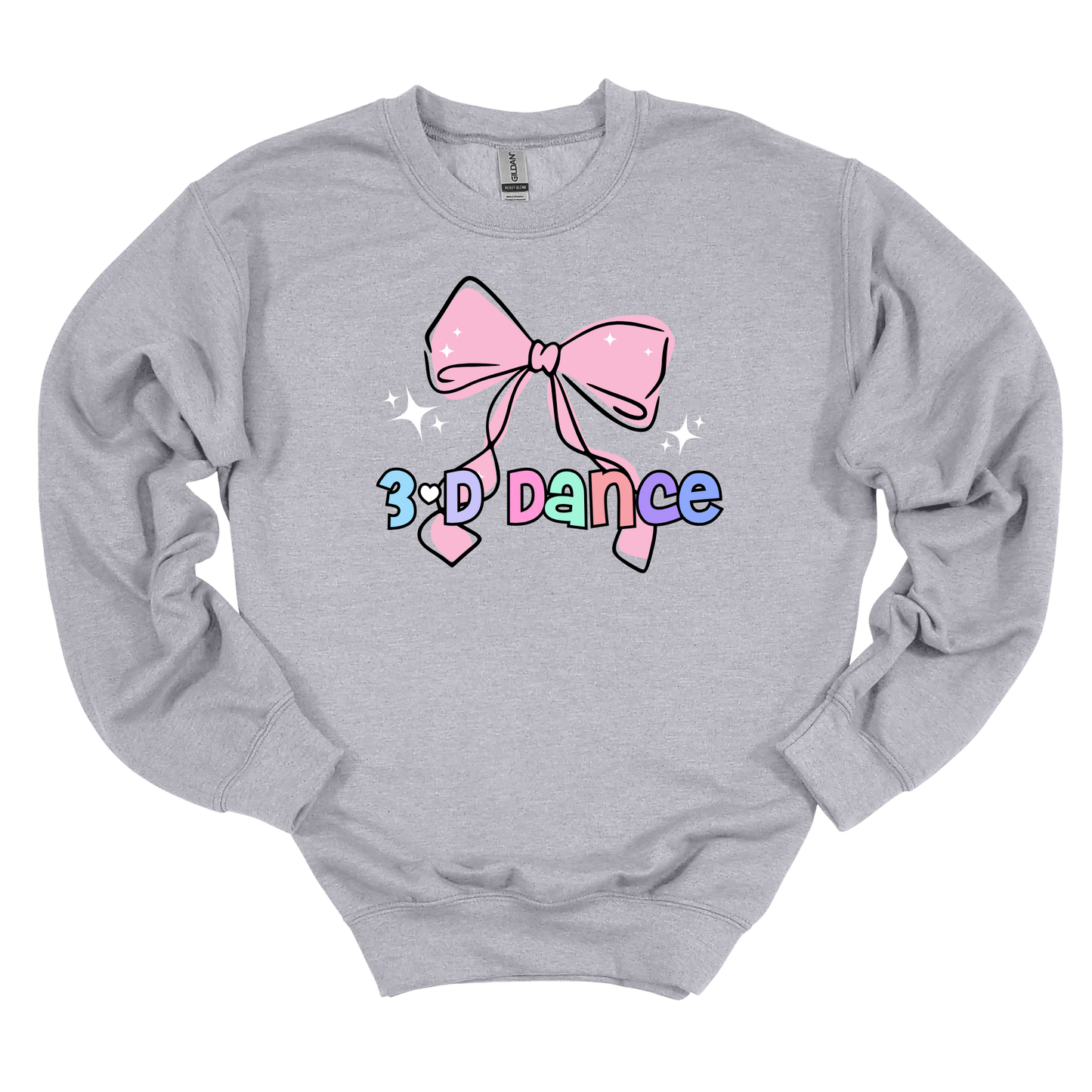 3-D Dance | Bow | Sweatshirt | Adult and Youth | Multiple Color Options
