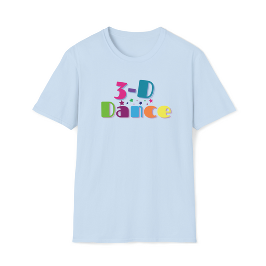 3-D Dance Multi-Color Adult T-Shirt