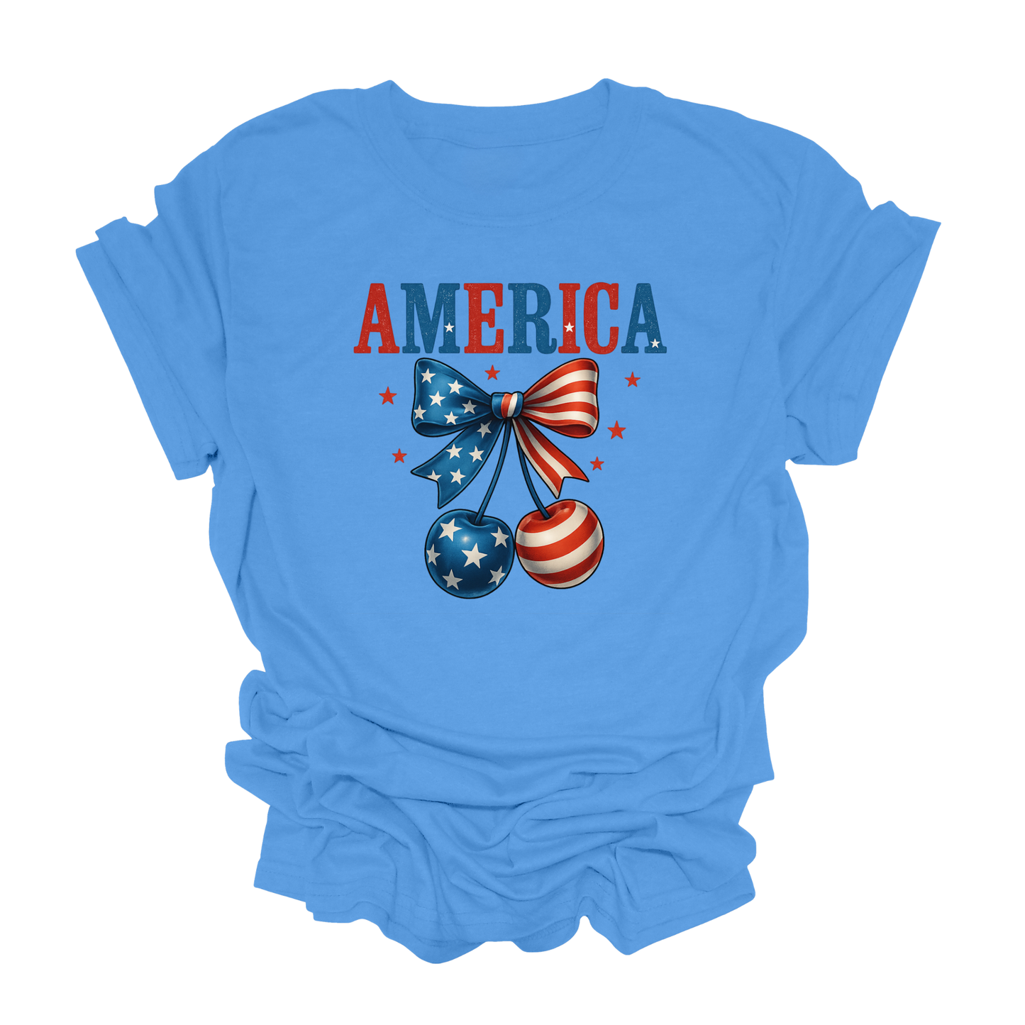 America | Bow | Cherries | Unisex T-Shirt