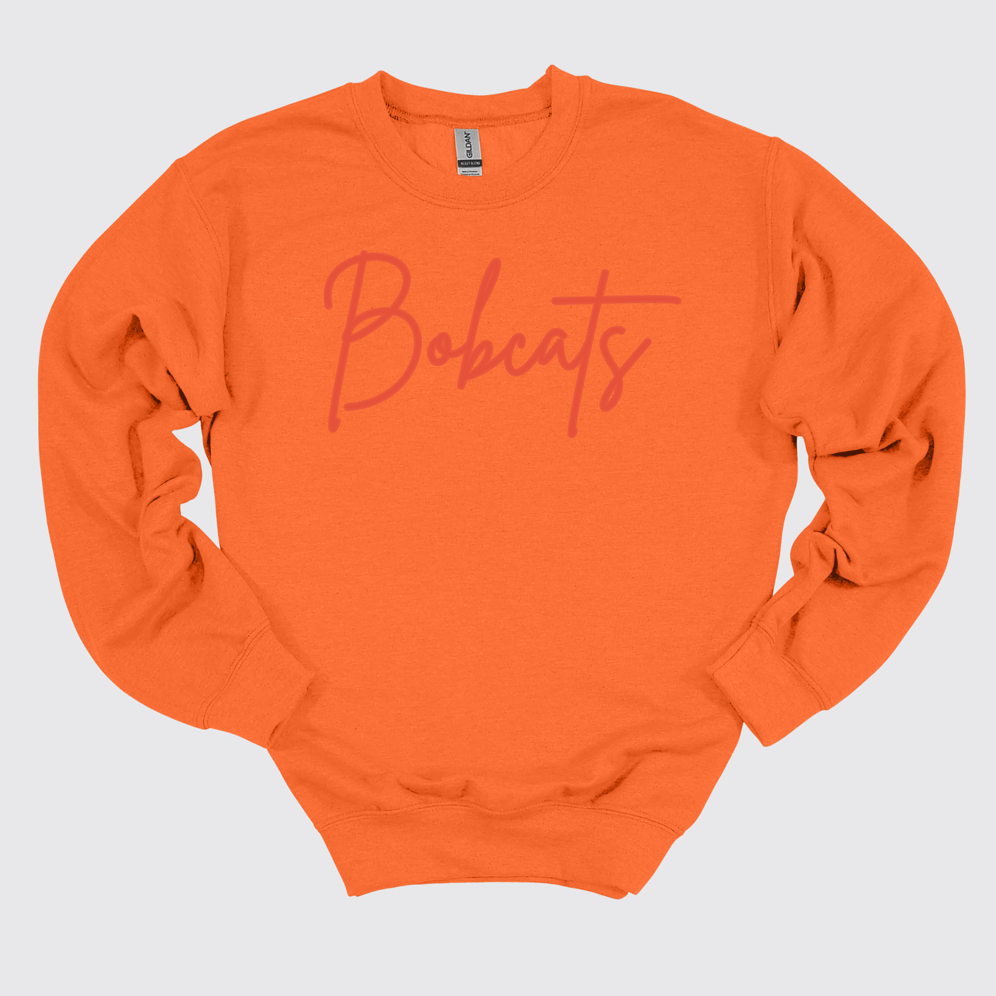 Bobcats | Puff Design | Gildan | Crewneck Sweatshirt | Multiple Color Options