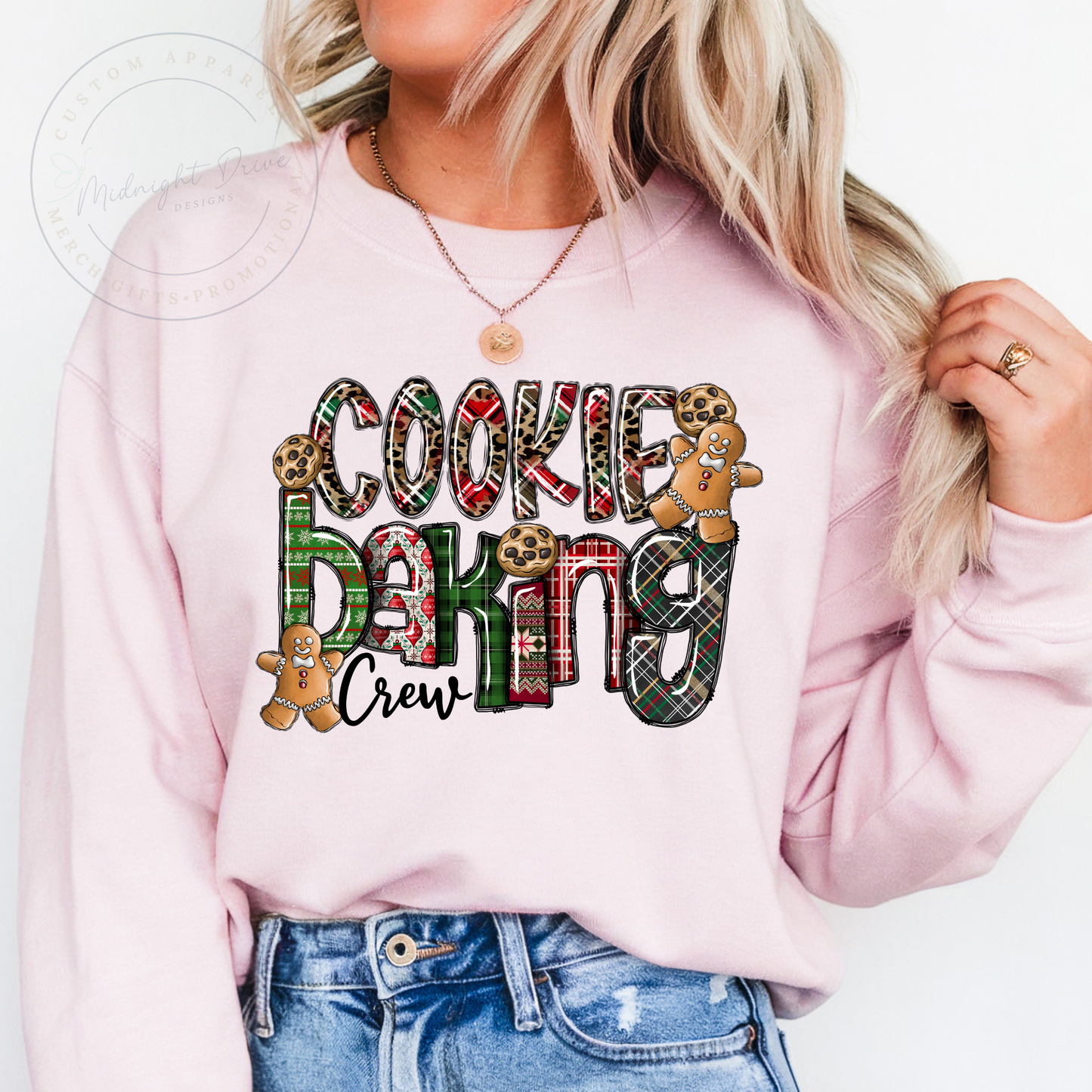 Cookie Baking Crew | Plaid | Unisex Sweatshirt | Multiple Color Options