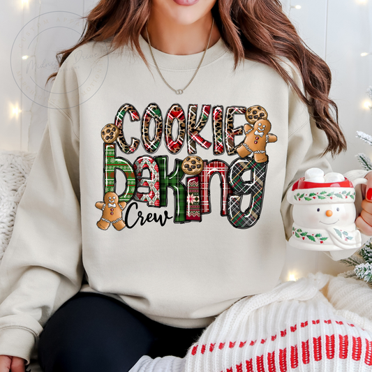 Cookie Baking Crew | Plaid | Unisex Sweatshirt | Multiple Color Options
