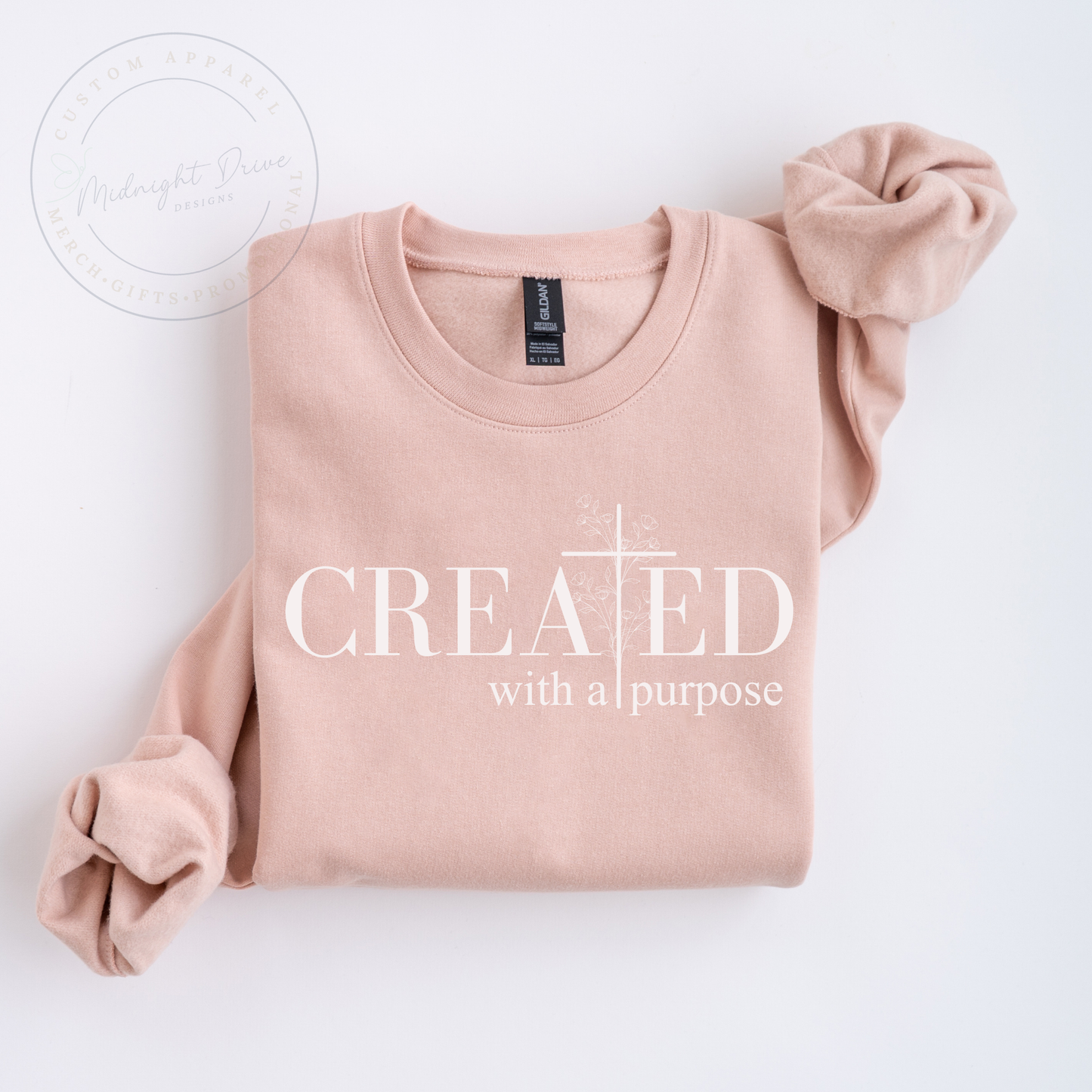 Created With a Purpose | Unisex Sweatshirt | Multiple Color Option