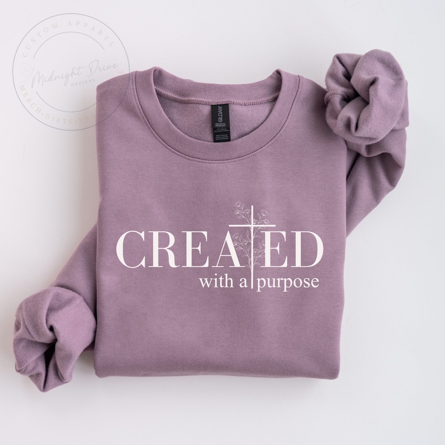 Created With a Purpose | Unisex Sweatshirt | Multiple Color Option