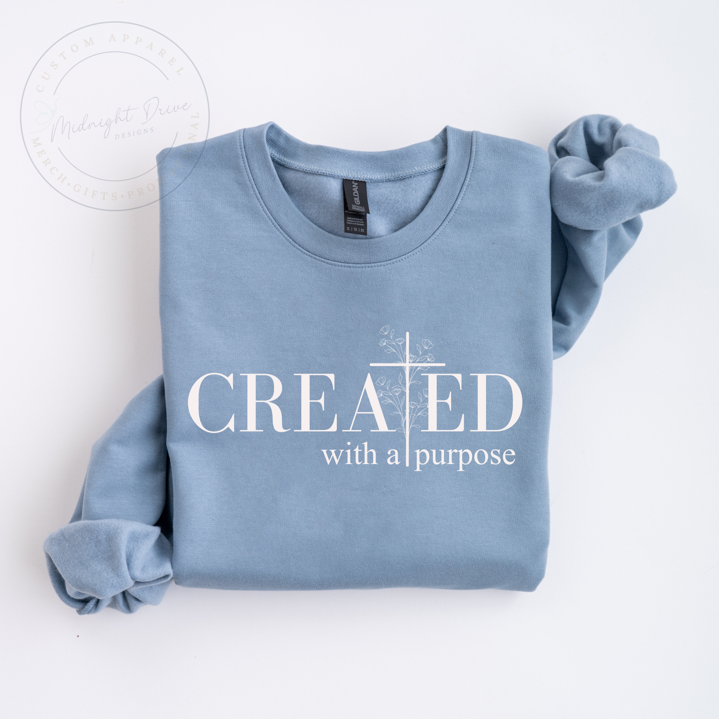 Created With a Purpose | Unisex Sweatshirt | Multiple Color Option