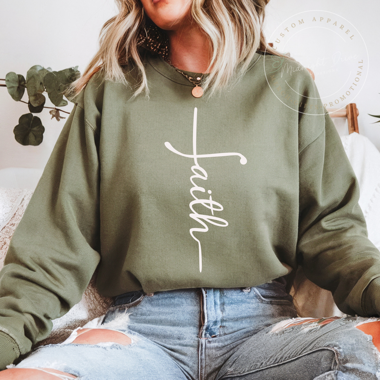 Faith | Cross | Unisex Sweatshirt | Multiple Color Options