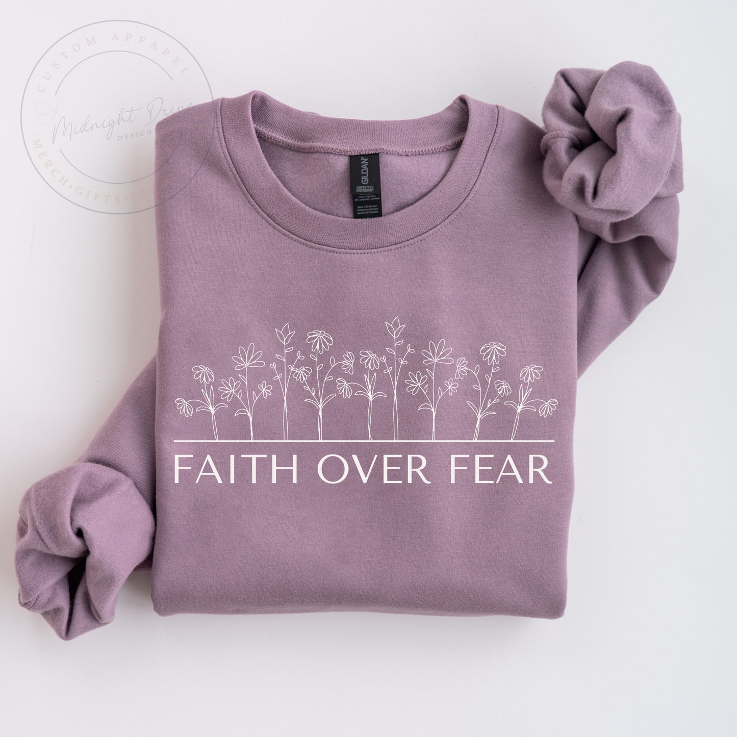 Faith Over Fear | Floral | Unisex Sweatshirt | Multiple Color Options