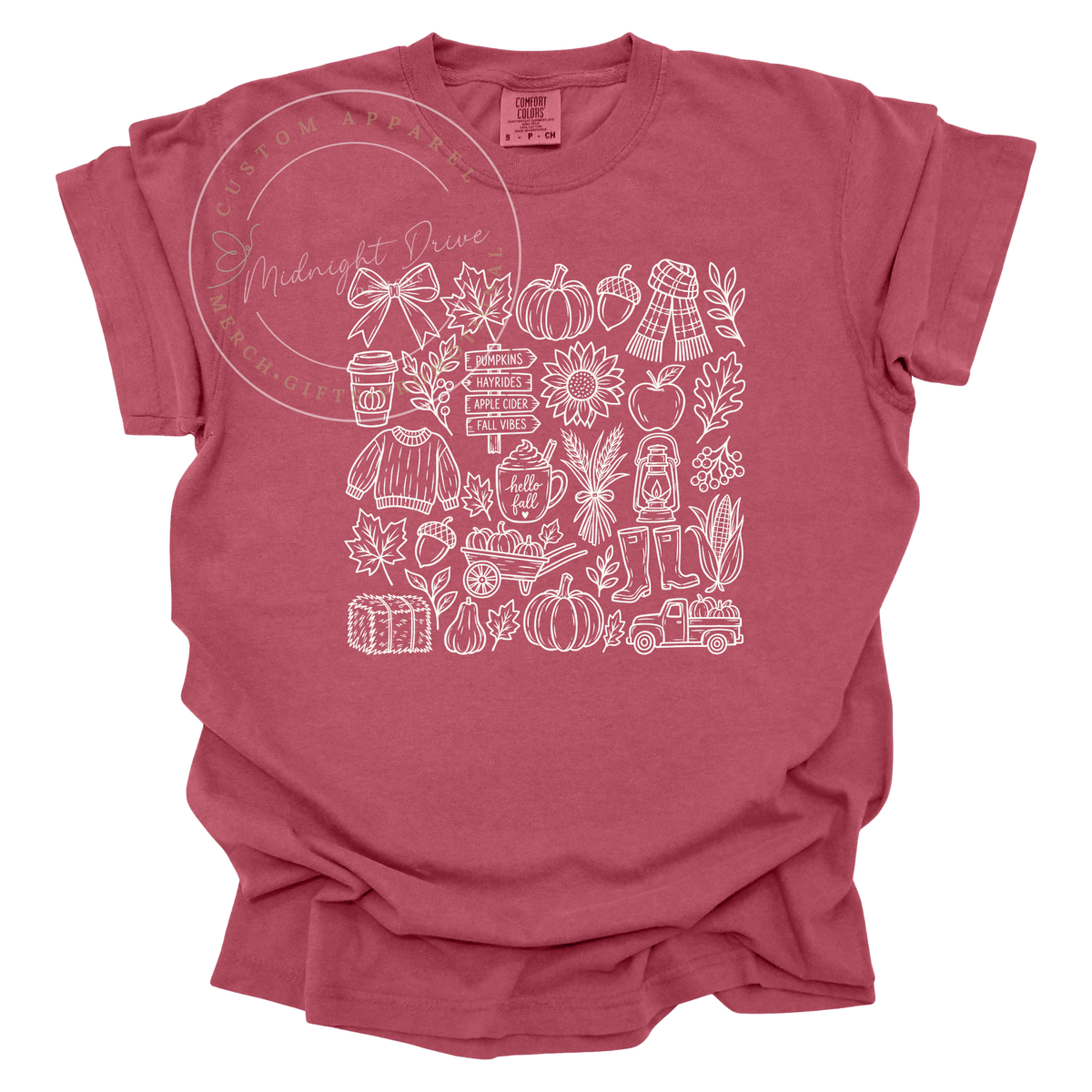 Fall | Sketch | Adult T-Shirt | Multiple Color Options