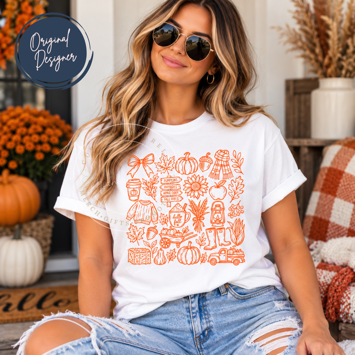 Fall | Sketch | Adult T-Shirt | Multiple Color Options