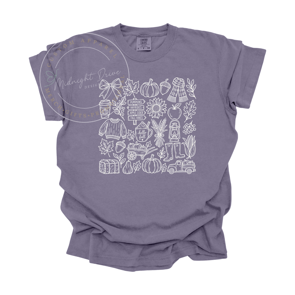 Fall | Sketch | Adult T-Shirt | Multiple Color Options