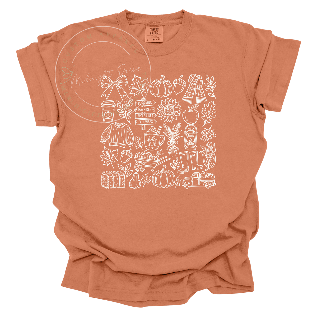 Fall | Sketch | Adult T-Shirt | Multiple Color Options