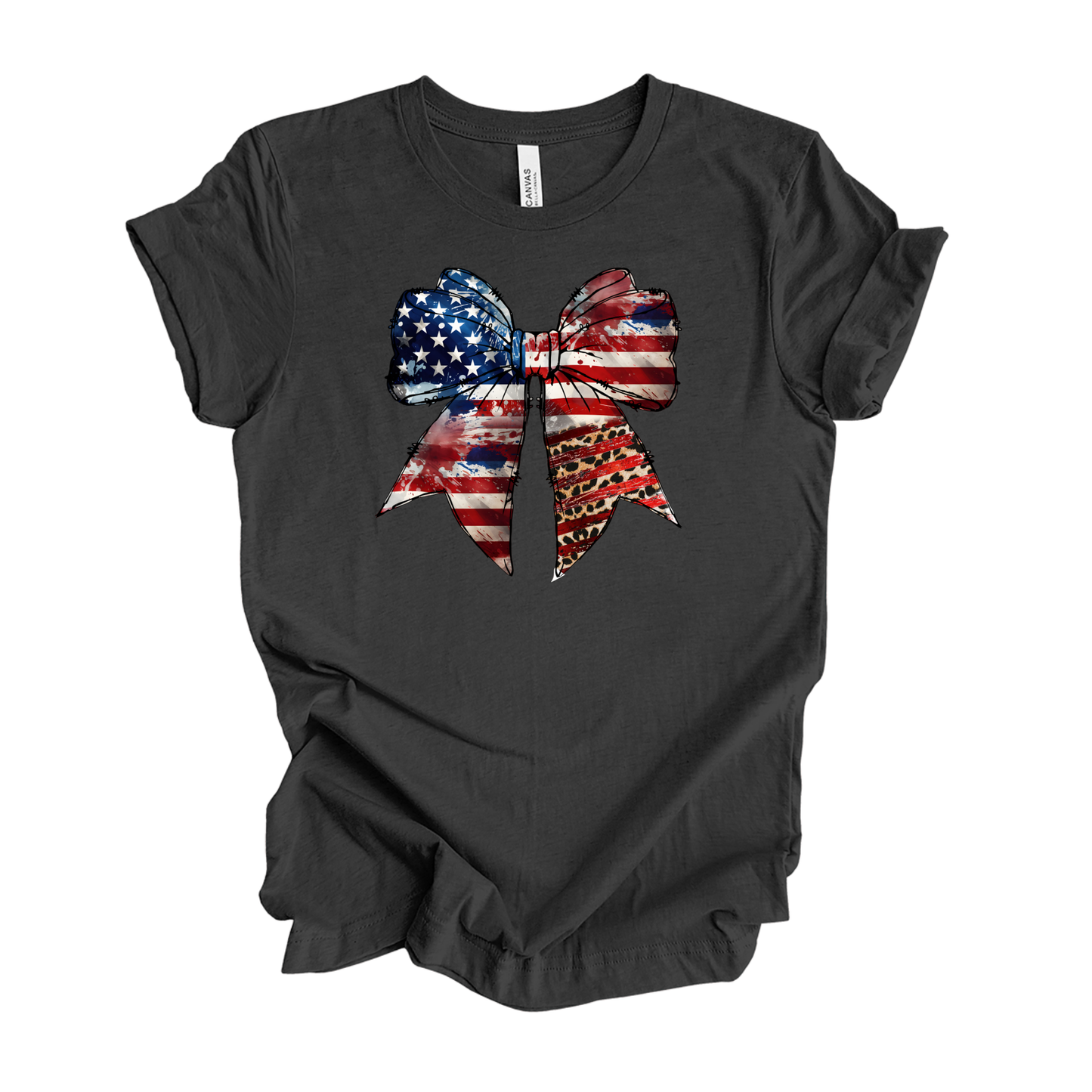 Flag | Bow | Red | White | Blue | Unisex T-Shirt