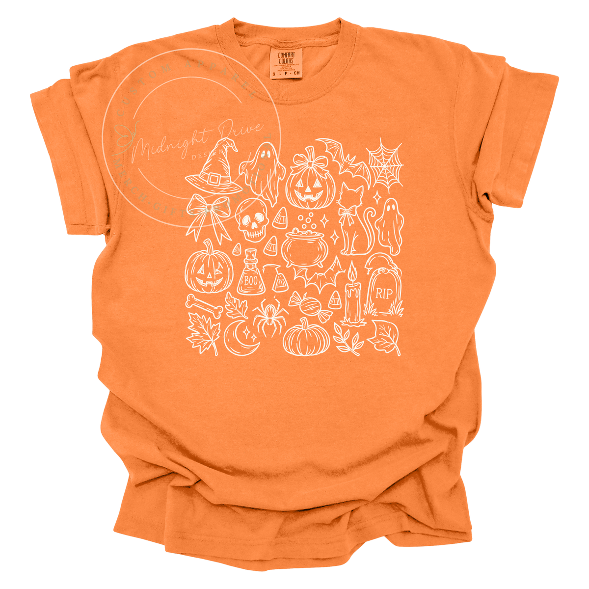 Halloween | Sketch | Adult T-Shirt | Multiple Color Options