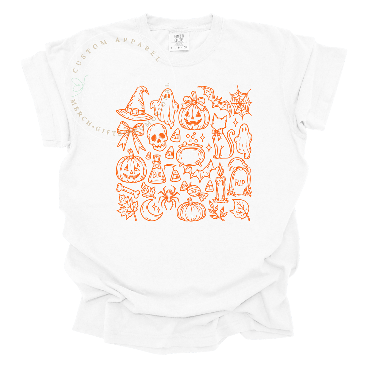 Halloween | Sketch | Adult T-Shirt | Multiple Color Options