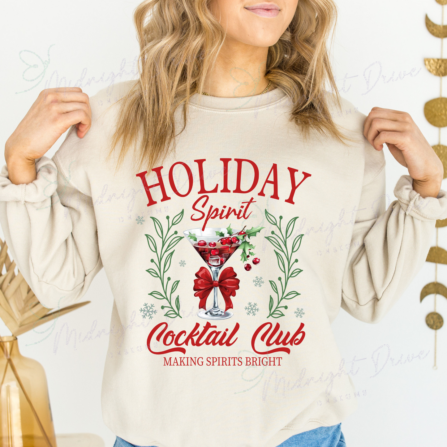 Holiday Spirit | Cocktail Club | Unisex T-Shirt/Sweatshirt