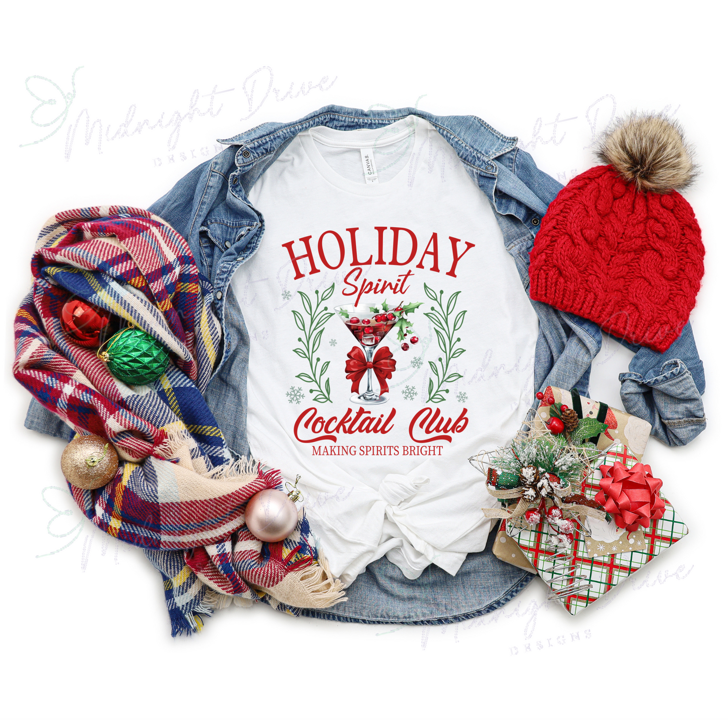 Holiday Spirit | Cocktail Club | Unisex T-Shirt/Sweatshirt