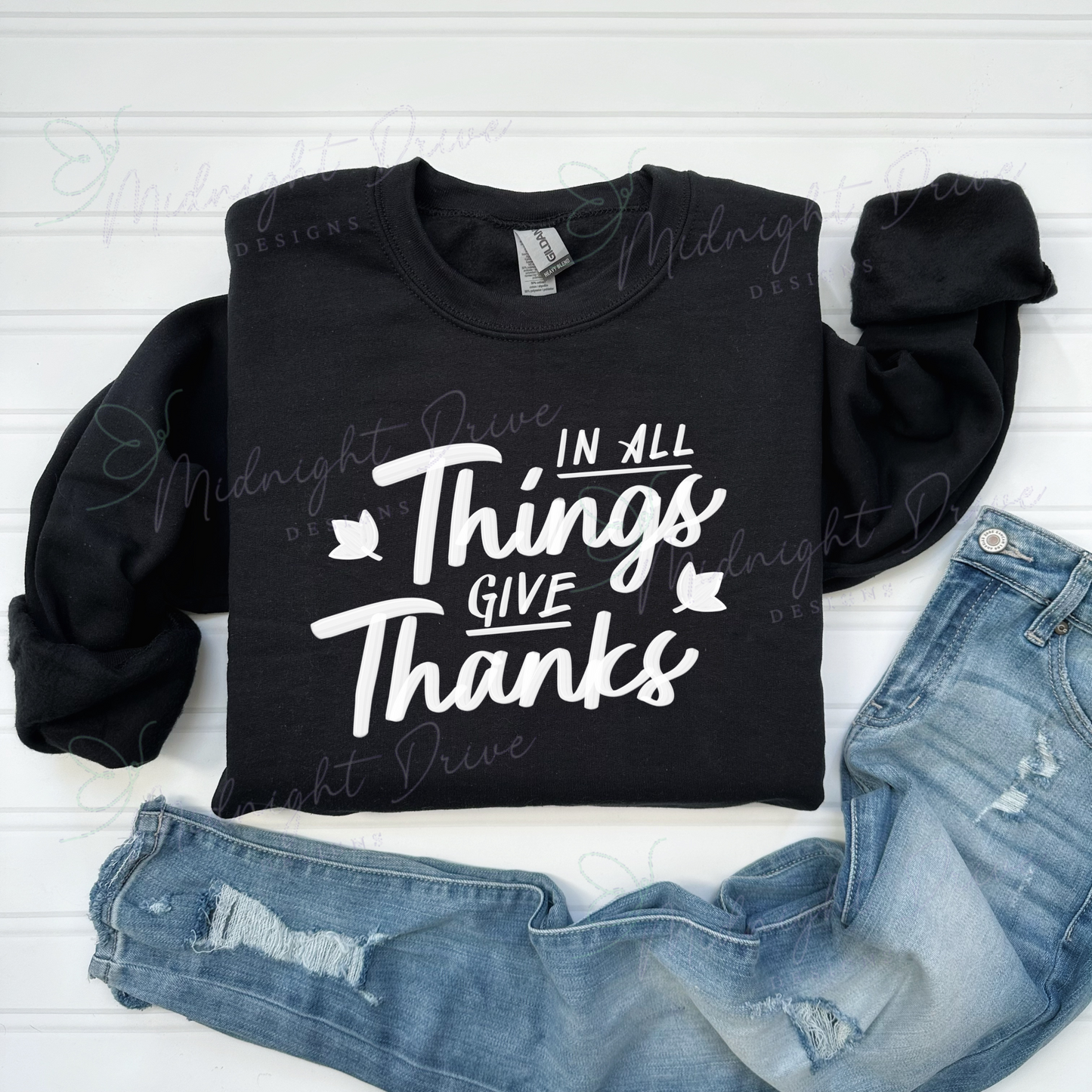 In All Things | Give Thanks | Unisex Sweatshirt