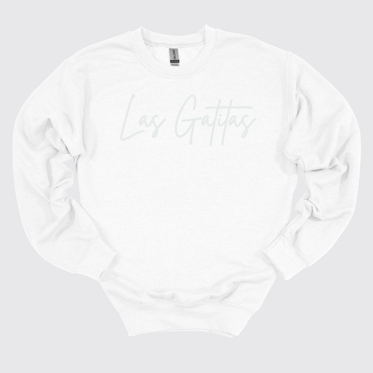 Las Gatitas | Puff Design | Gildan | Crewneck Sweatshirt | Multiple Color Options