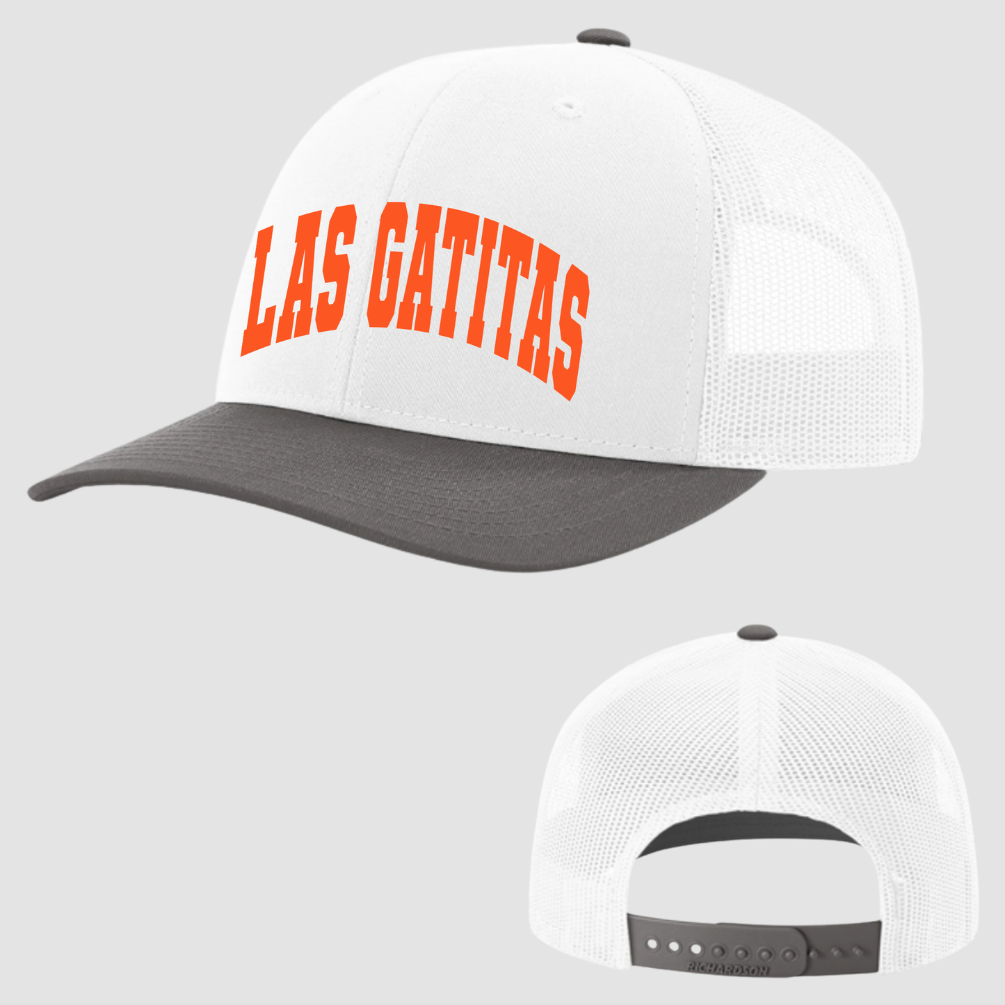 Las Gatitas Arched | Richardson 112 | White/Charcoal Trucker Hat