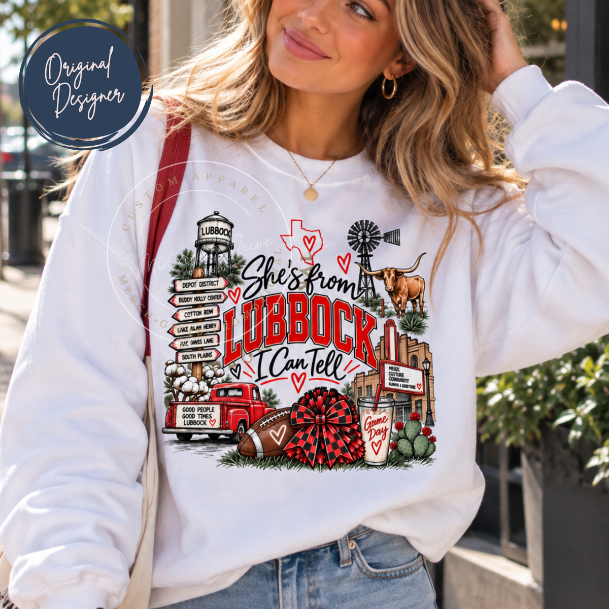 She's from Lubbock | I Can Tell | Adult T-Shirt & Sweatshirt Options